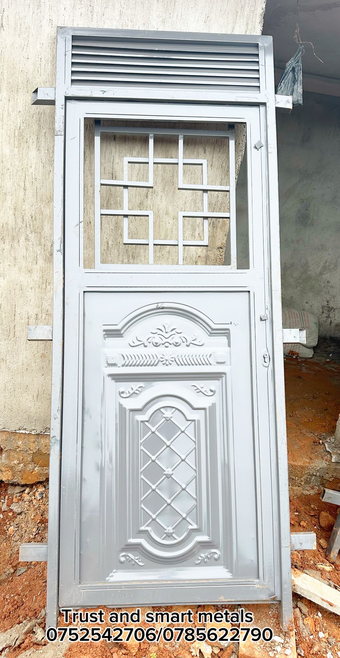 Behind Half Glass Door